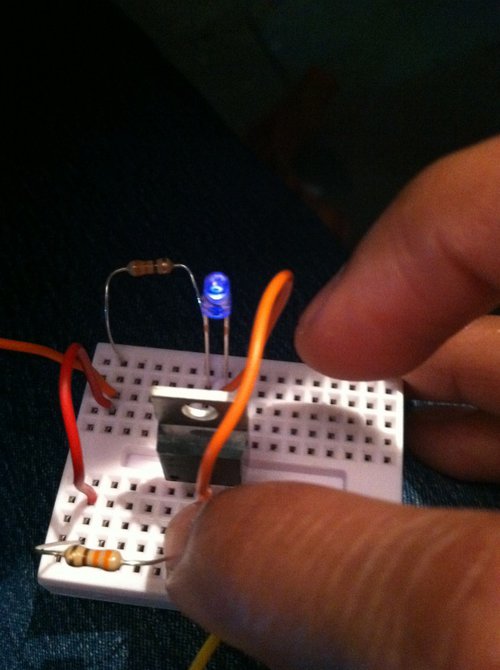 Lon Po Po - Breadboard Circuit Example ON