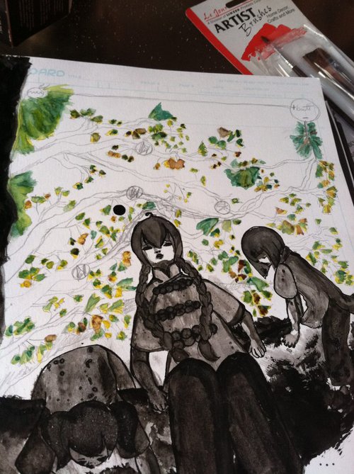 Lon Po Po Page Watercolor